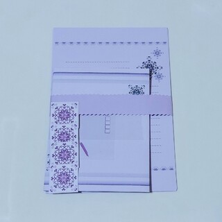 【handmade】紫８～レターセット～(カード/レター/ラッピング)