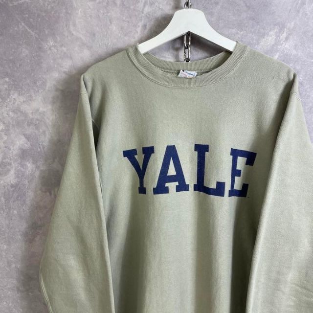憧れ Champion カーキ ベージュ YALE リバースウィーブ 90s