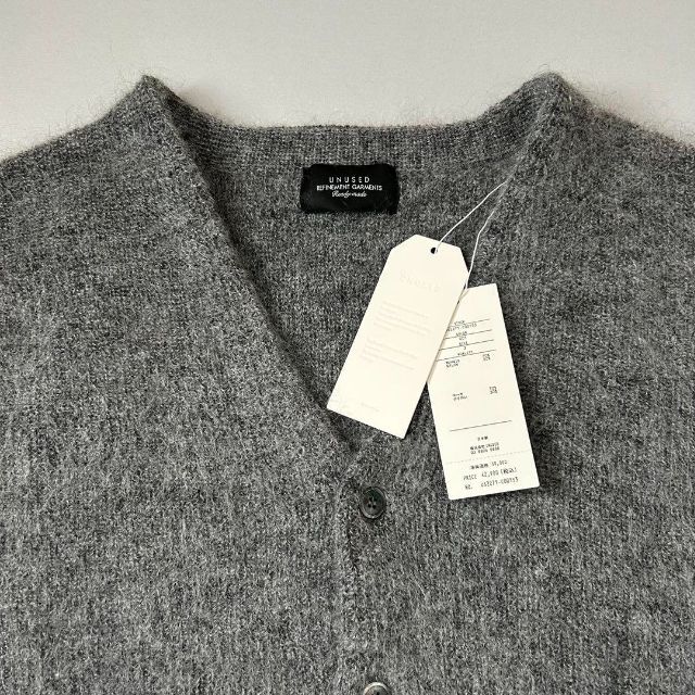 UNUSED - 定価以下 UNUSED 7G MOHAIR CARDIGAN モヘアカーディガンの