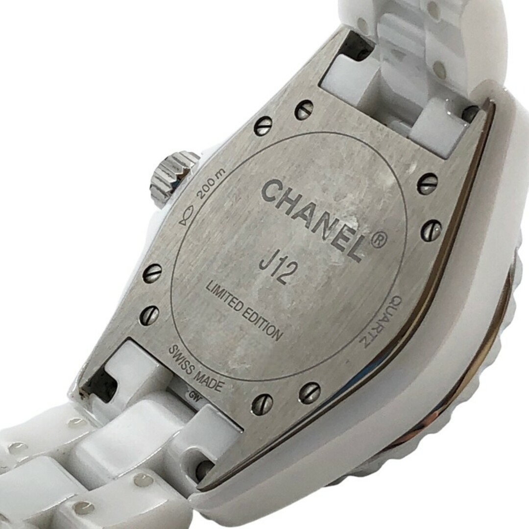 シャネル CHANEL J12 ミラー H4861 シルバー セラミック クオーツ レディース 腕時計