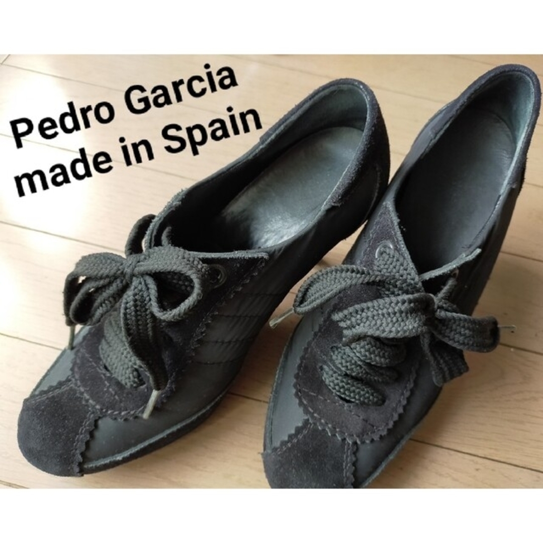Pedro Garcia ペドロガルシア スペイン ブーティー 黒秋パンプス37 レディースの靴/シューズ(ハイヒール/パンプス)の商品写真