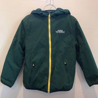 ザラキッズ(ZARA KIDS)のZARA KIDS リバーシブルジャケット ボア素材 グリーン 140 キッズ(ジャケット/上着)