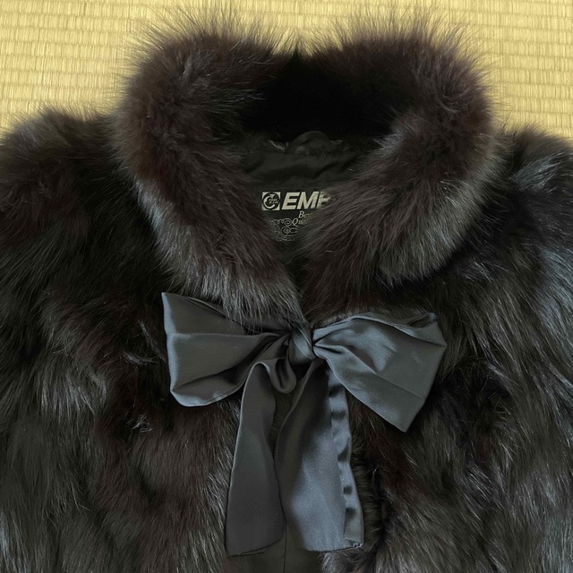 EMBA 毛皮コート　ブラック 1