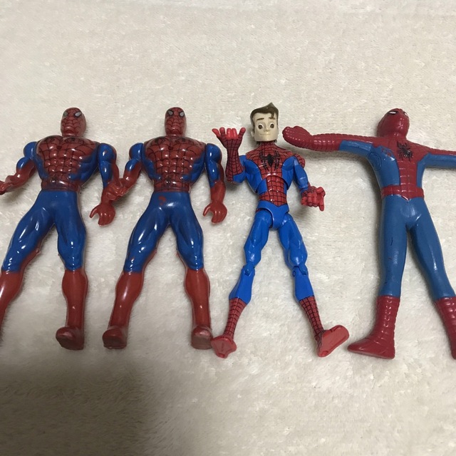 MARVEL - スパイダーマン フィギュア 人形 ソフビ 4点セットの通販 by