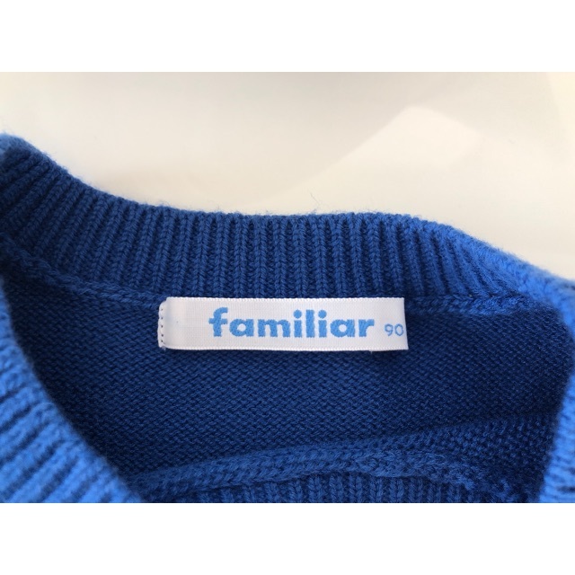 familiar(ファミリア)のfamiliar ファミリア ニットベスト 90cm キッズ/ベビー/マタニティのキッズ服男の子用(90cm~)(ニット)の商品写真