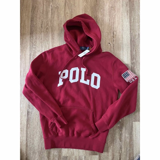 POLO ラルフローレン　シャツ　赤　米国購入　新品