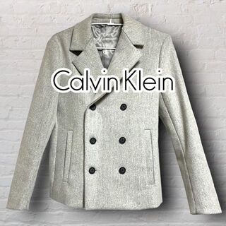 カルバンクライン(Calvin Klein)の古着 美品【Calvin Klein】コート グレー C88〜94(ピーコート)