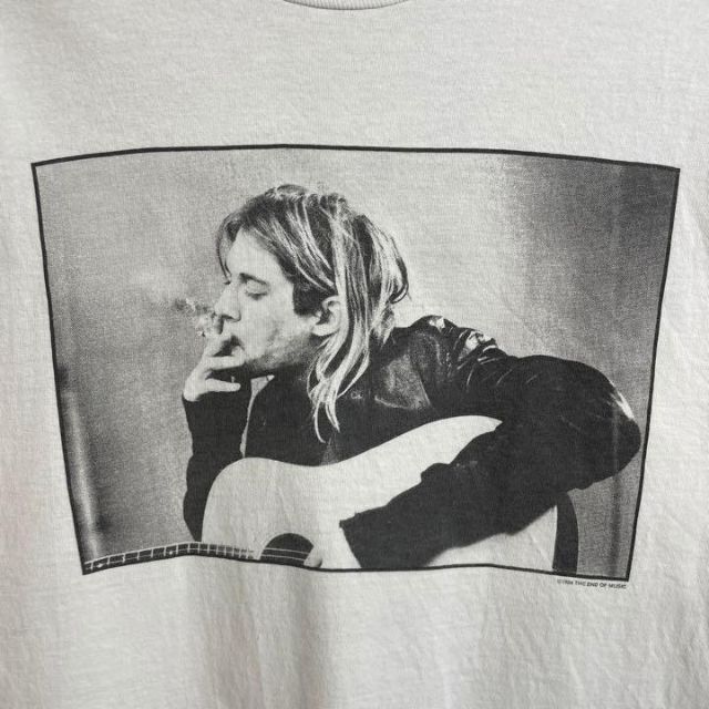 フラワープリント カートコバーン 90s ビンテージTシャツ 白 ホワイト