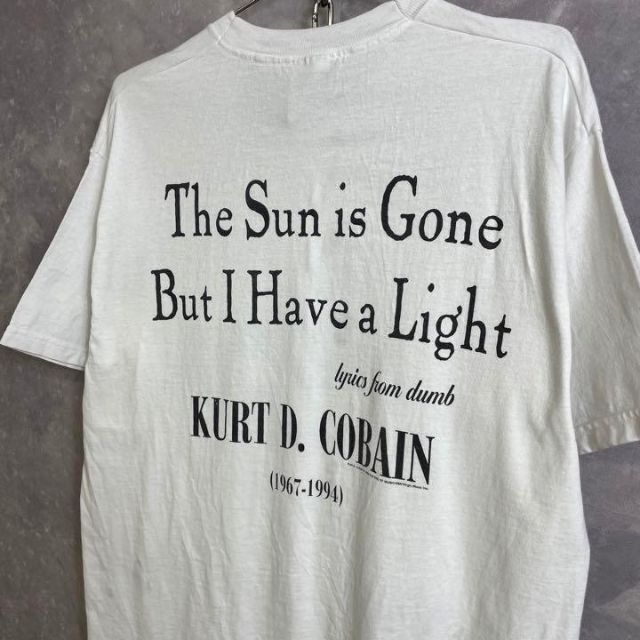 カートコバーン 90s ビンテージTシャツ 白 ホワイト Nirvana