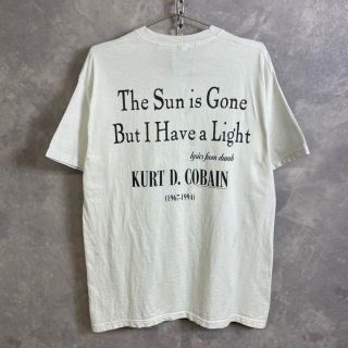 カートコバーン 90s ビンテージTシャツ 白 ホワイト Nirvanaの通販 by