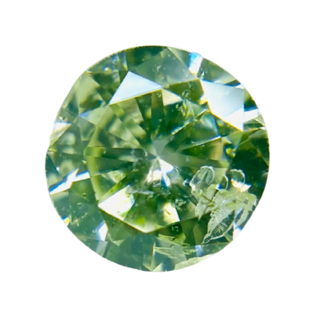 FANCY YELLOW GREEN 0.302ct RD/RT1876/CGL