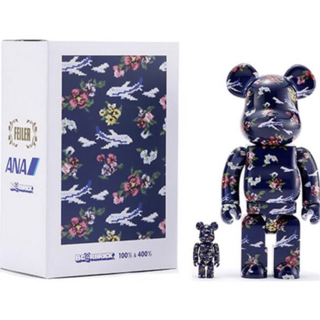 BE@RBRICK(ベアブリック)のFEILER × BE＠RBRICK for ANA　100% & 400% エンタメ/ホビーのフィギュア(その他)の商品写真