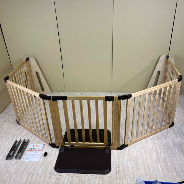 除菌清掃済☆一部未使用☆日本育児 木製パーテーション フレックス