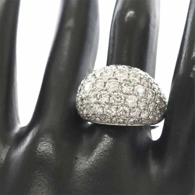 リング 16号 ダイヤ 5.04ct Pt プラチナ 指輪【鑑別書付き】VLP 90181648