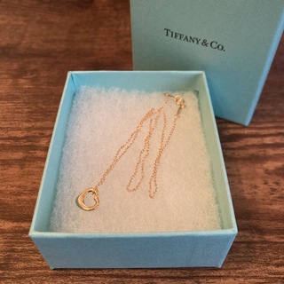 ティファニー(Tiffany & Co.)のTIFFANY&Co. ティファニー オープンハート ネックレス K18 750(ネックレス)
