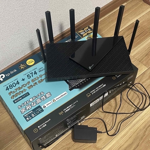 TP-Link Archer AX73 Wi-Fi 6ルーター スマホ/家電/カメラのPC/タブレット(PC周辺機器)の商品写真