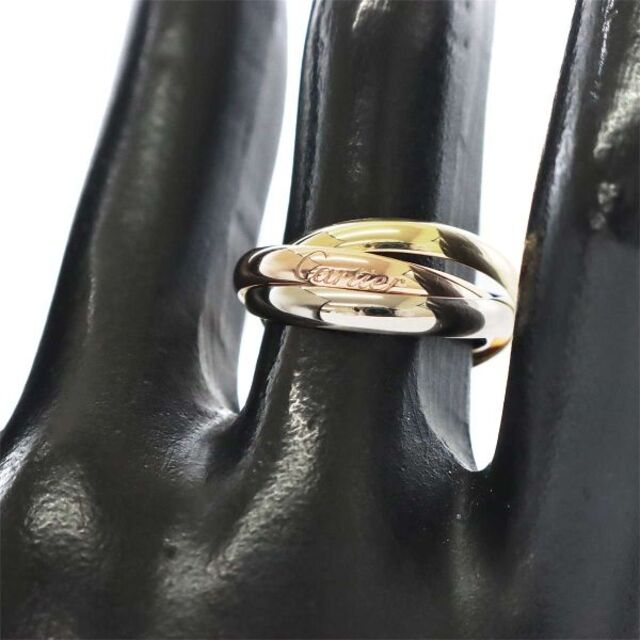 Cartier(カルティエ)のカルティエ Cartier トリニティ SM #50 リング K18 YG WG PG 3連 スリーゴールド 750 指輪 VLP 90179396 レディースのアクセサリー(リング(指輪))の商品写真