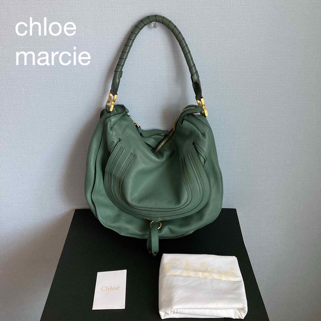 珍しい Chloe A4可 ハンドバッグ 肩かけバッグ エメラルドグリーン