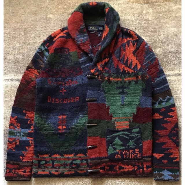 至極の逸品 圧巻のパッチワーク×ネイティブ柄 ☆ POLO RALPH LAUREN