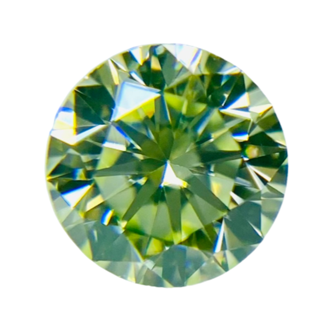 FANCY LIGHT YELLOW GREEN 0.273ct RD