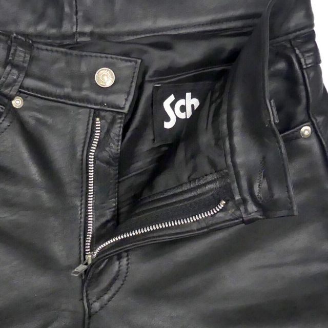 Schott ショット レザーパンツ W32 メンズ 本革 黒 SJ1513 | www
