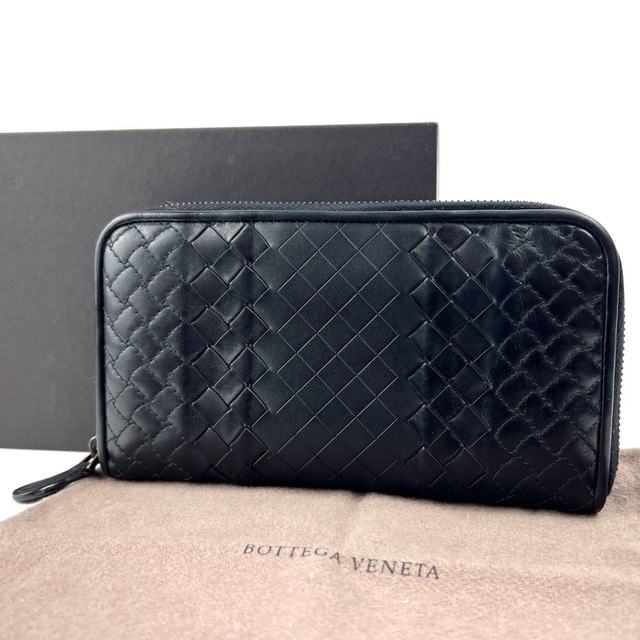 Bottega Veneta(ボッテガヴェネタ)の【良品】ボッテガヴェネタ　イントレチャート　ラウンドファスナー長財布　正規品 メンズのファッション小物(長財布)の商品写真