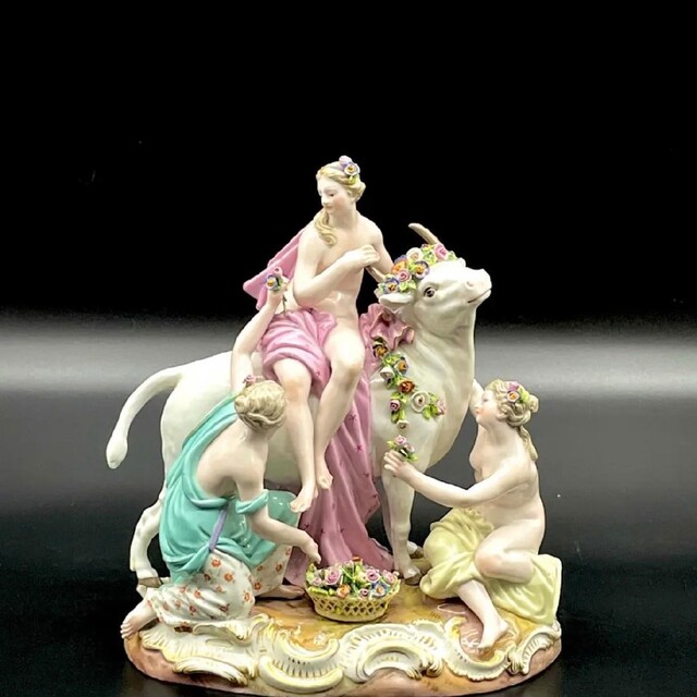 ●MEISSEN 【ソファーの二人】ケンドラー　マイセン　フィギュリン