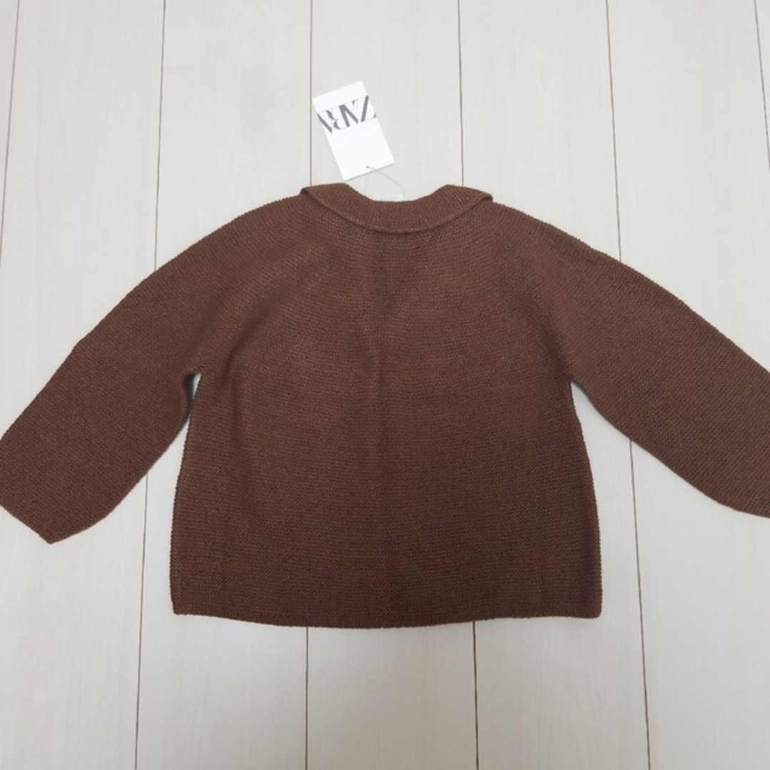 ZARA(ザラ)のザラ ZARA ニットカーディガン 110 キッズ/ベビー/マタニティのキッズ服女の子用(90cm~)(カーディガン)の商品写真