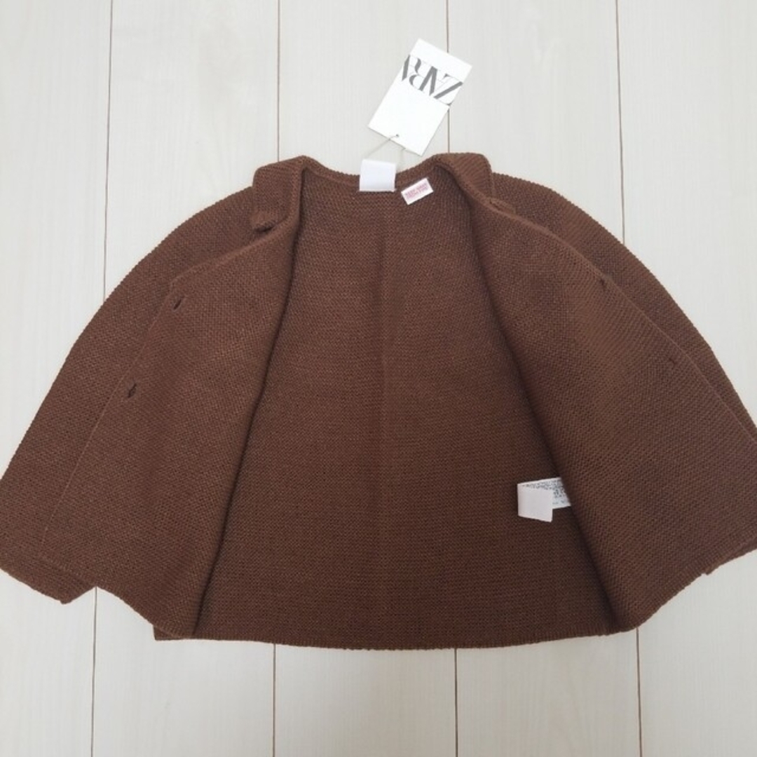 ZARA(ザラ)のザラ ZARA ニットカーディガン 110 キッズ/ベビー/マタニティのキッズ服女の子用(90cm~)(カーディガン)の商品写真