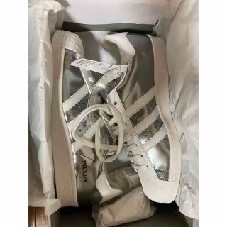 アディダス(adidas)のPRADA✖️adidas SUPER STAR シルバー　FX4546(スニーカー)