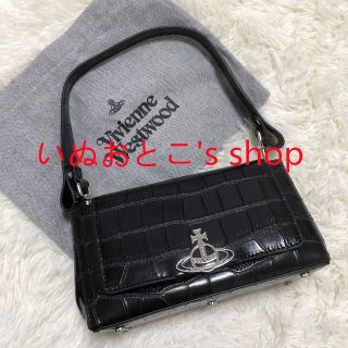 超美品Vivienne Westwood クロコ ミディアム Hazel バッグ-