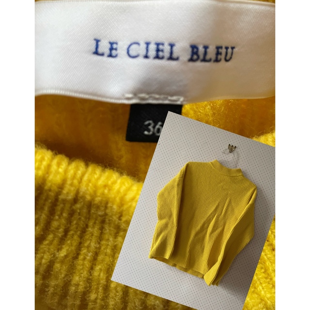 LE CIEL BLEU(ルシェルブルー)のカラシ色　ニット レディースのトップス(ニット/セーター)の商品写真