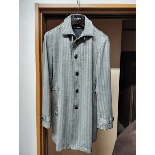 メンズビギ(MEN'S BIGI)の【値下げ】Men'sBIGIヘリンボーンコート　Lサイズ(トレンチコート)