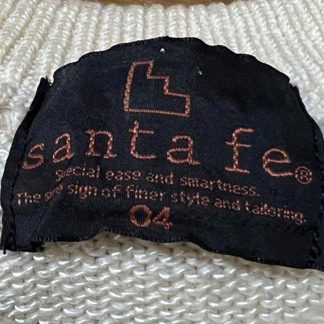 Santafe(サンタフェ)の90S サンタフェ 日本製 太アーム刺繍ロゴ光沢3DニットゆるダボY2K メンズのトップス(ニット/セーター)の商品写真