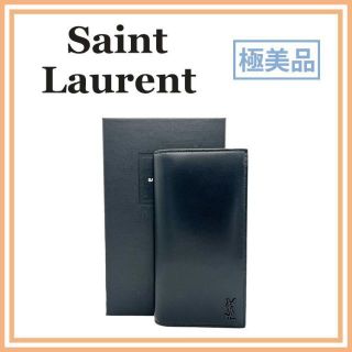 サンローラン(Saint Laurent)の未使用 サンローランパリ GBL607746 長財布 ブラック レザー メンズ(長財布)