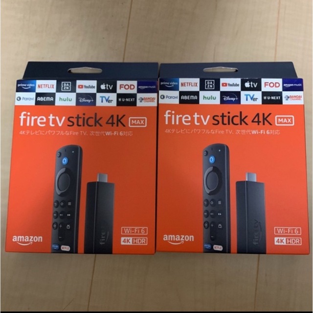 新品未使用　ファイヤースティック4K MAX fireTVstick 2個