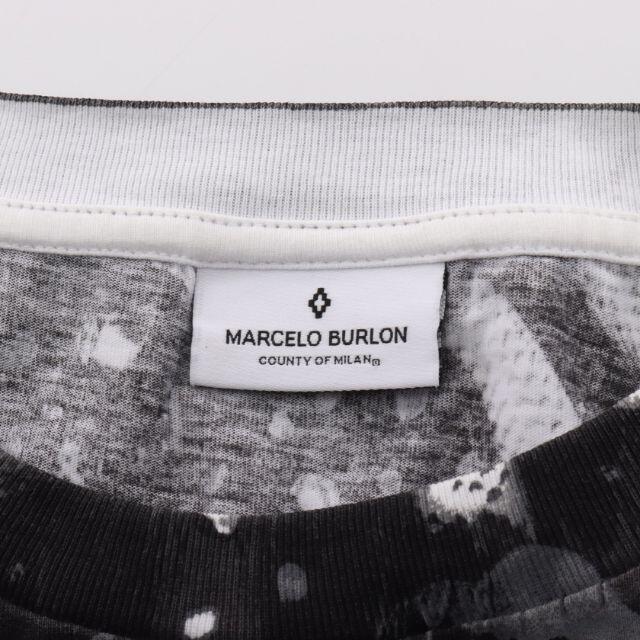 MARCELO BURLON(マルセロブロン)のBCランク Tシャツ ホワイト グレー ブラック メンズのトップス(Tシャツ/カットソー(七分/長袖))の商品写真