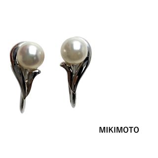 ミキモト(MIKIMOTO)の専用〔24時間〕ミキモト　1粒パール　イヤリング　あこや真珠　シルバー　良品(イヤリング)