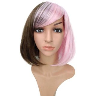 ★Wigs2you C-011 ☆ コスプレウィッグ ツートン ピンク ブラウン(ウィッグ)