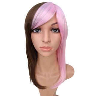 ★Wigs2you C-025 ☆ コスプレウィッグ ツートン ピンク 茶(ウィッグ)