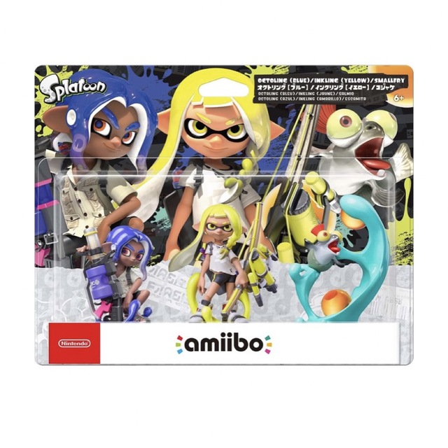 任天堂(ニンテンドウ)のamiibo トリプルセット インクリング イエロー /オクトリング ブルー / エンタメ/ホビーのゲームソフト/ゲーム機本体(その他)の商品写真