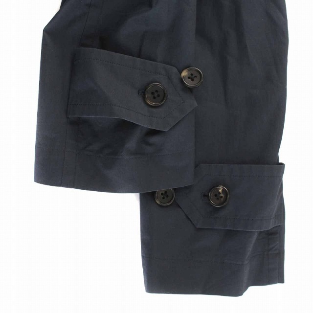 マーガレットハウエル 19AW ステンカラーコート ジャケット アウター 2 紺 マーガレットハウエル 19AW ステンカラーコート ジャケット アウター 2 紺