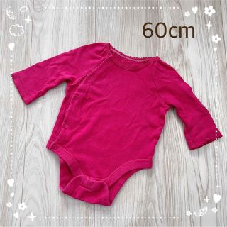 ベビーギャップ(babyGAP)のbabyGAP  ベビーギャップ   ベビー肌着  長袖ロンパース  60cm(肌着/下着)