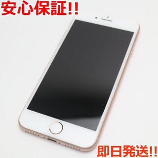 アイフォーン(iPhone)の超美品 SIMフリー iPhone8 64GB ゴールド (スマートフォン本体)