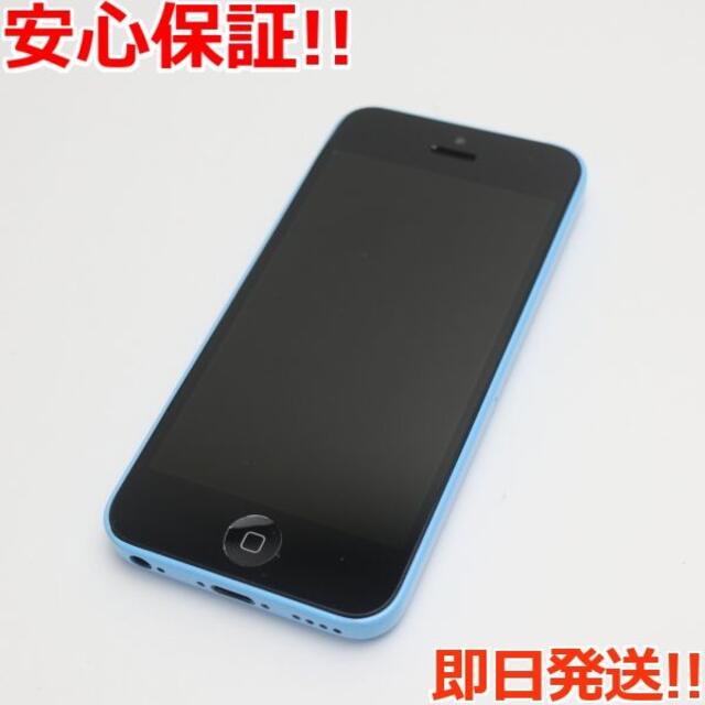 美品 au iPhone5c 32GB ブルー 白ロム