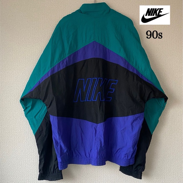 NIKE ナイキ 90s  ビッグロゴ  ボア グレータグ　ベンチコート　日本製