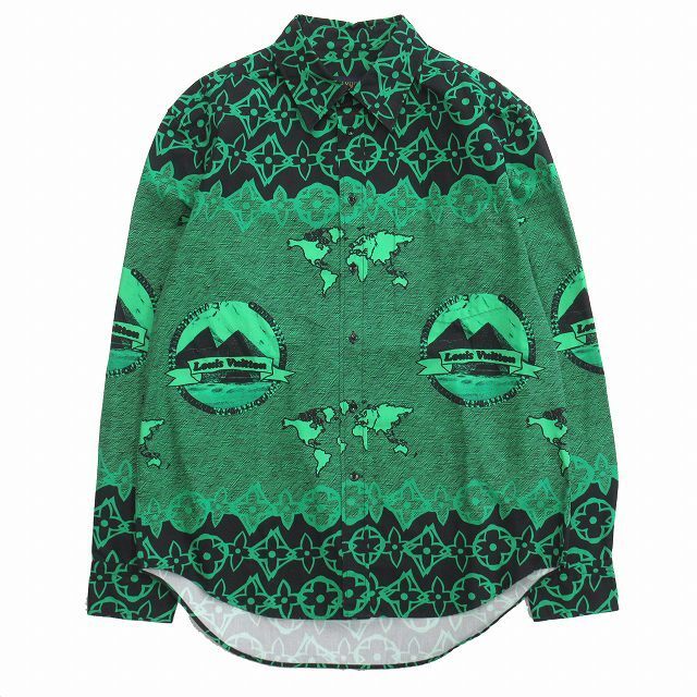 美品 21aw ルイヴィトン LVワックス オーバーサイズ ビジネス シャツ