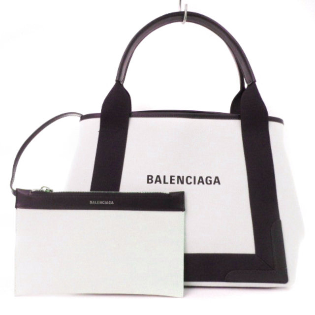 Balenciaga - バレンシアガ ネイビーカバスS トートバッグ 339933 ナチュラル ブラック