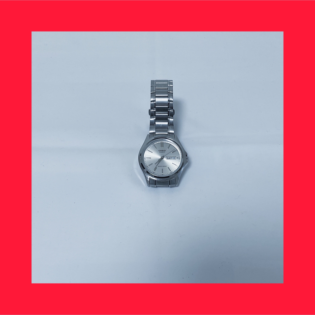 【美品】CASIO 腕時計 アナログ MTP-1239DJ-7AJF シルバー
