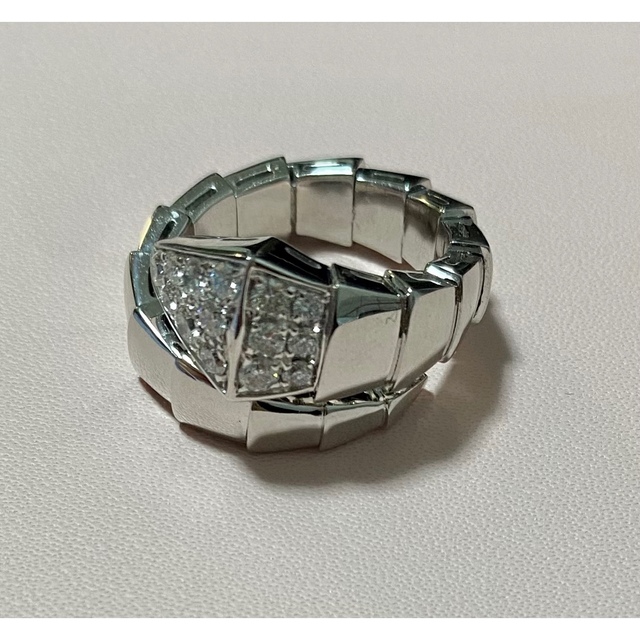 生まれのブランドで BVLGARI - 18金　リング　指輪　天然ダイヤモンド　ブルガリ リング(指輪)